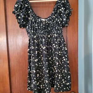 Altar'd State Black Floral Dress